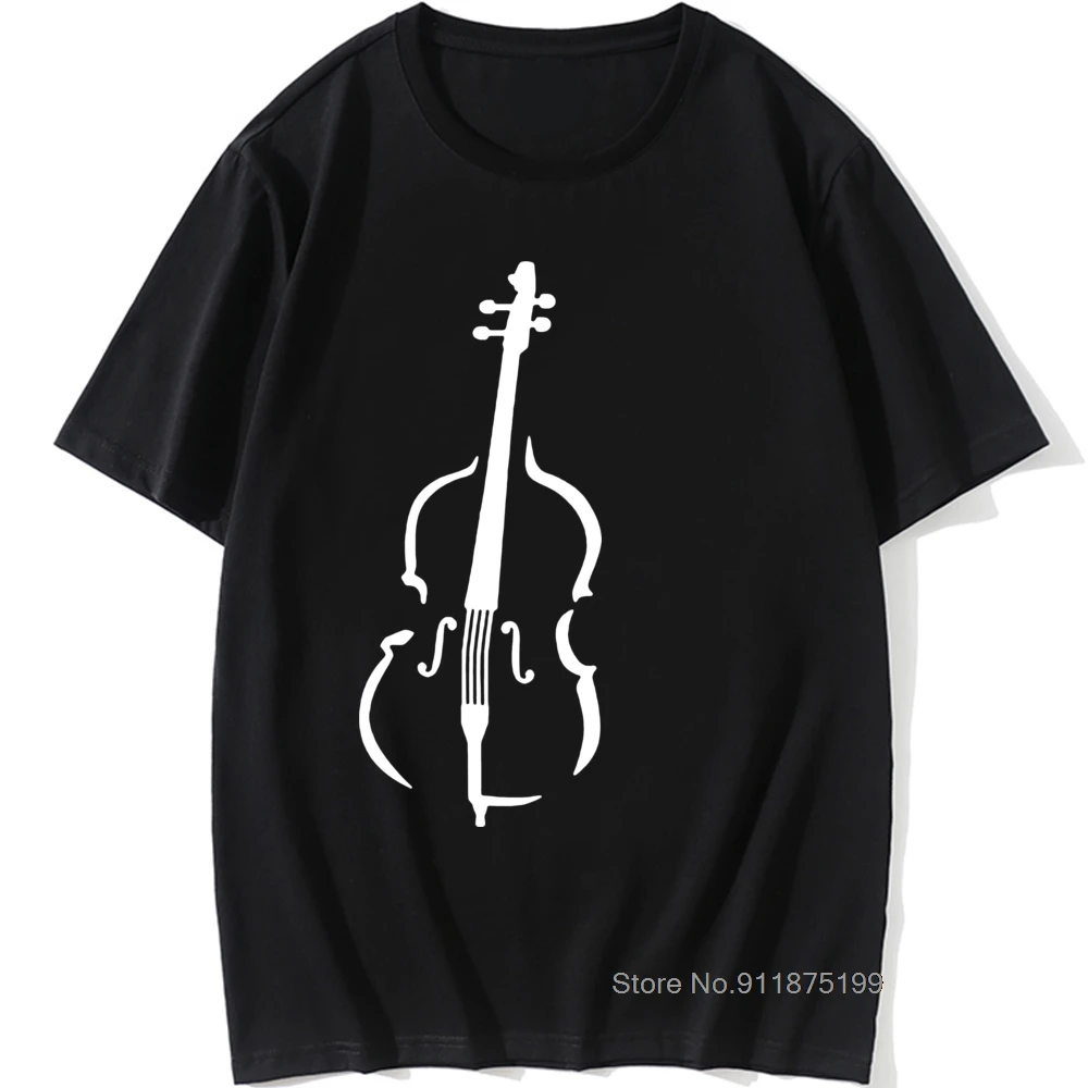

Summer Vintage Casual Streetwear Love Printed Men's Cello Player T-Shirts Cool Music Style Hot Sale Cellist Heartbeat T Shirt