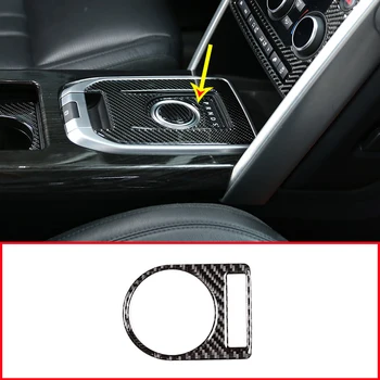 

For Land Rover Discovery Sport 2015-2018 Car Accessories Carbon Fiber Car Center Gear indicator Frame Stickers