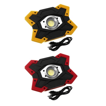 

Portable LED COB Worklight Floodlight 3 Modes LED Flashlight Lamp Built-in USB Rechargeable Power Bank and Emergency for Camping