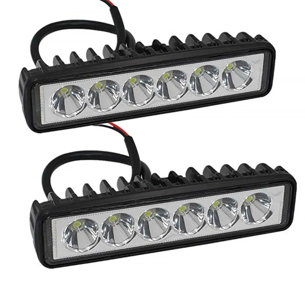 12 В 18 Вт 6LED автомобильный рабочий светильник бар Точечный светильник DRL светильник s для грузовика прицепа SUV 4x4 4WD внедорожный светильник s