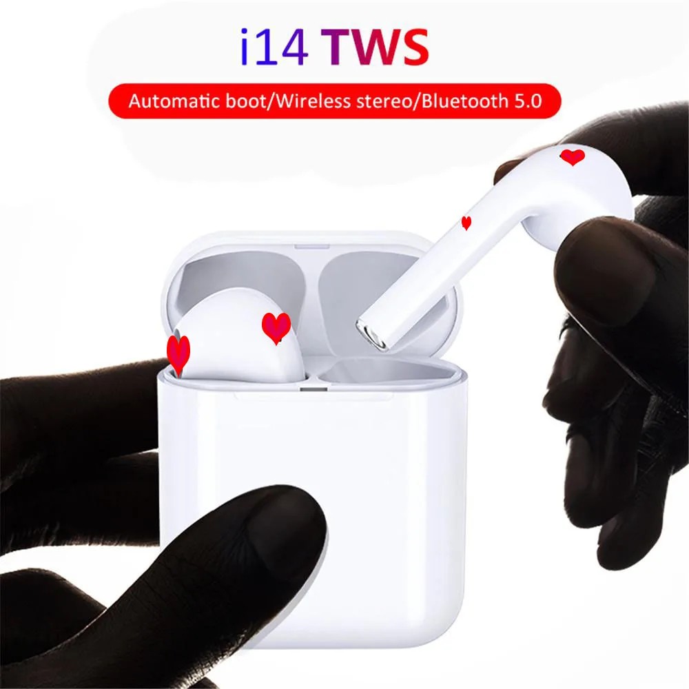 

New i14 TWS In-ear Wireless Bluetooth 5.0 Earphone Earbuds Touch Control Headsets Sport Headphones audifonos para celular elari