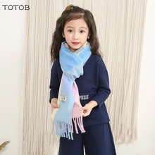 Корейская версия милого шарфа, детский шарф для мужчин и женщин, маленький чистый плюс длинный мягкий приятный для кожи колючий цветной клетчатый шарф