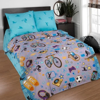 

Bed linen 1.5 SP Artpostelka "Teenager", 145x215, 150x214, 70x70cm 2pcs, poplin