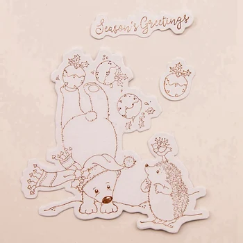 

Christmas Seires Transparent Clear Silicone Stamp/Seal DIY Scrapbooking/photo Album Decorative Clear Stamp Sheets