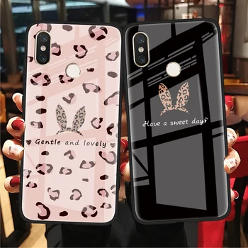 

Leopard Print Tempered Glass TPU Case For Xiaomi Mi Redmi Note 8T 7A S2 K20 K30 Note 10 5 6 7 8 9 Pro T A3 A2 Lite 6X Max 3 Case
