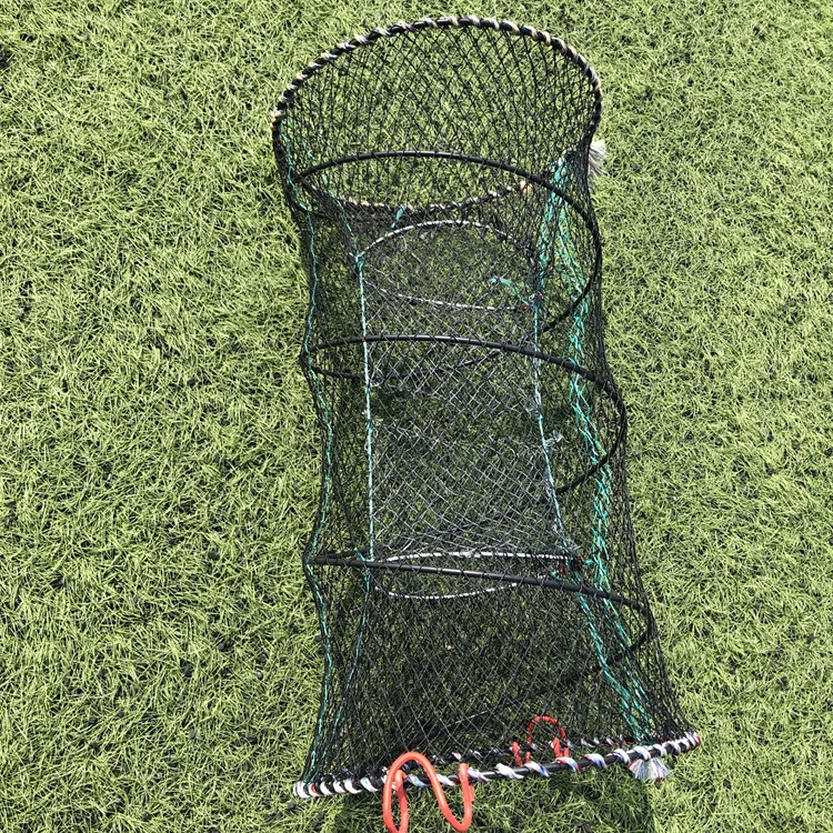

Customizable Folding Spring Fish Cage pang xie long Shrimp Cage Fishnet Seine Net Casting Carriable Convenient Simple Operation