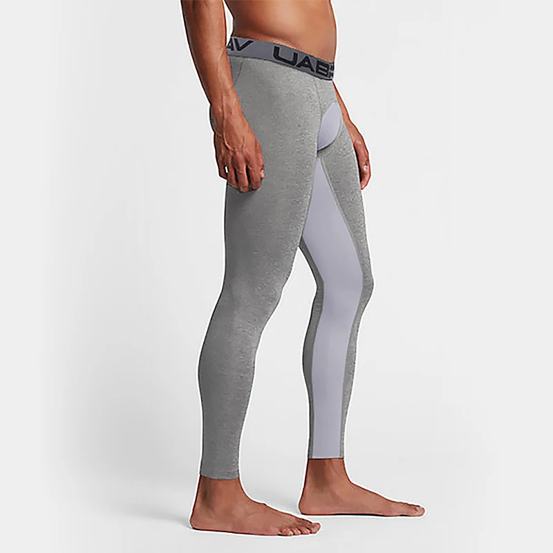 Sports Leggings Compression Pants Men's Sports Pants Elastic Running Trousers Compression Gym Fitness Tights Exercise Training Leggings Breathable Quick Dry Sweat