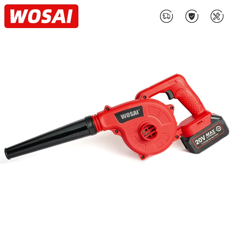 

WOSAI 20V Garden Cordless Blower Vacuum Clean Air Blower for Dust Blowing Dust Computer Collector Hand Operat Power Tool