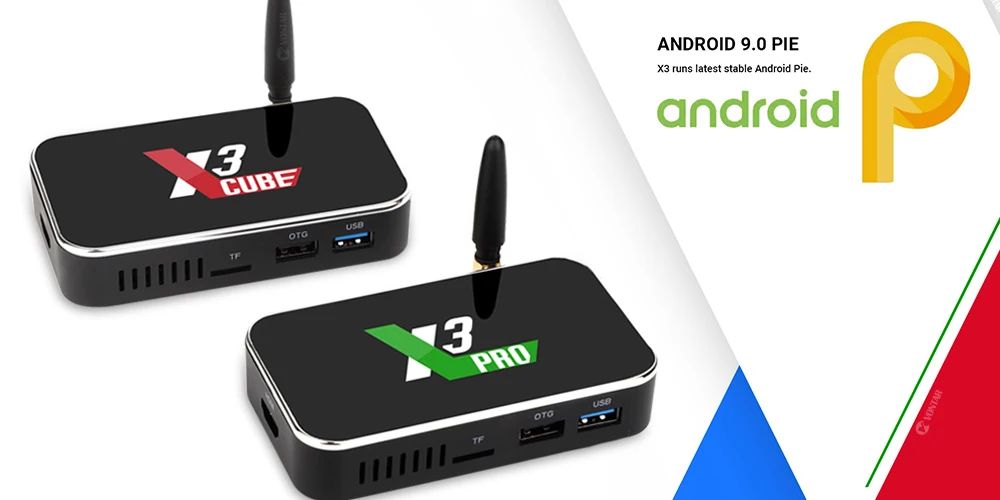 ТВ-приставка X3 PRO X3 cube Amlogic S905X3 Android 9,0 2 ГБ 4 ГБ DDR4 16 ГБ 32 ГБ rom 2,4G 5G WiFi 1000M LAN Bluetooth 4K HD телеприставка