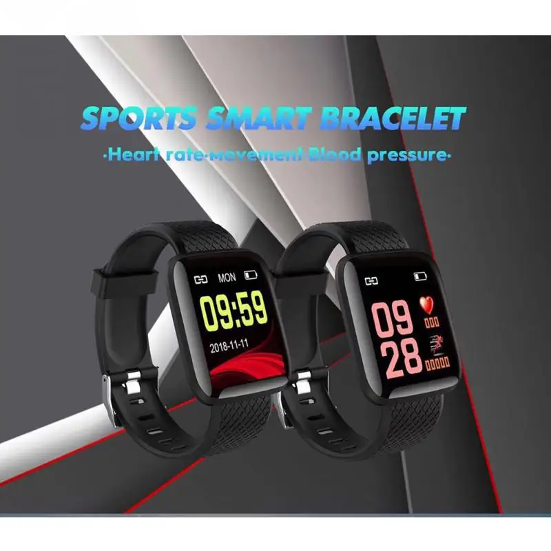 Smart Watch Bracelet Color Screen Facebook WeChat Message Prompts Blood Pressure Heart Rate Sleep Monitoring Multi-function Gift Smart Watch Bracelet Color Screen Facebook WeChat Message Prompts Blood Pressure Heart Rate Sleep Monitoring Multi-function Gift