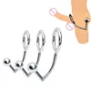 Good Quality Stainless Steel Metal Anal Hook With Penis Ring For Male, Anal Plug,Penis Chastity Lock,Fetish Cock Ring 1