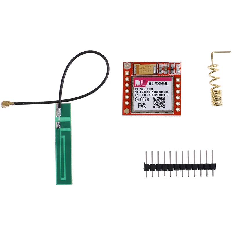 Мини маленький модуль SIM800L GPRS GSM карта MicroSIM Core Беспроводная плата Quad-band ttl последовательный порт с антенной для Arduino