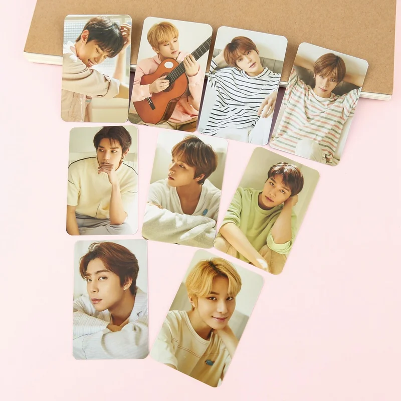 Горячая KPOP NCT 127 летний костюм автограф Фотокарта бумажные карты плакат 9 шт./компл