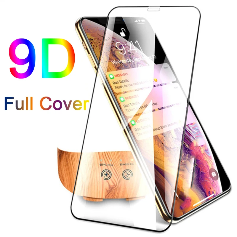 9D изогнутое закаленное стекло для iPhone X/XR/XS Max/8/7/6/6s Plus | Мобильные телефоны и