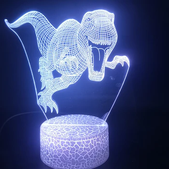 

Tyrannosaurus Rex Lamp Aminal Bedside Decorative Holiday Prize Jurassic Park Visualization Bluetooth Speaker Led Nightlight