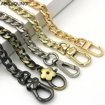 

AIMIYOUNG Bag Strap Handbag Metal Belt Crossbody Shoulder Bag Strap Replacement Strap Accessory Bag Part Adjustable Metal Strap