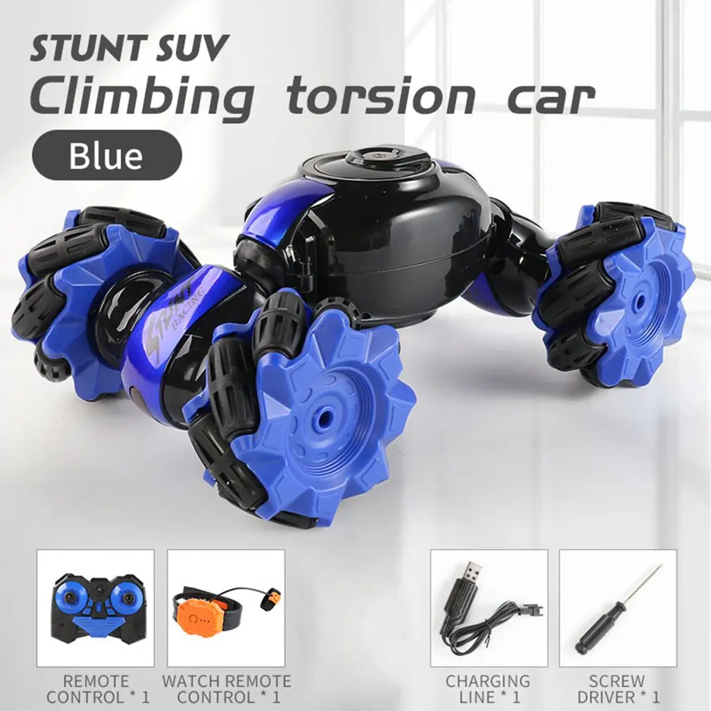 

Remote Control Stunt Car Gesture Induction Twisting Off-Road Vehicle Light Music Drift Dancing Side Driving RC Toy Gift for Kids