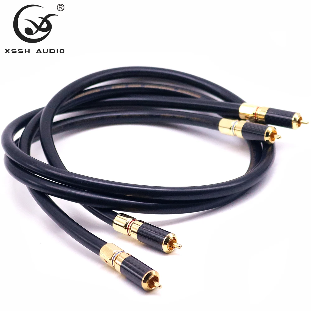 Cavo Di Segnale Da 2Rca A 2Rca Placcato Oro Hi-End Hifi Yivo Diy Occ Copper 1 Core Shield 10.5M Rf Cavo Audio Video Coassiale Cavo Di Linea