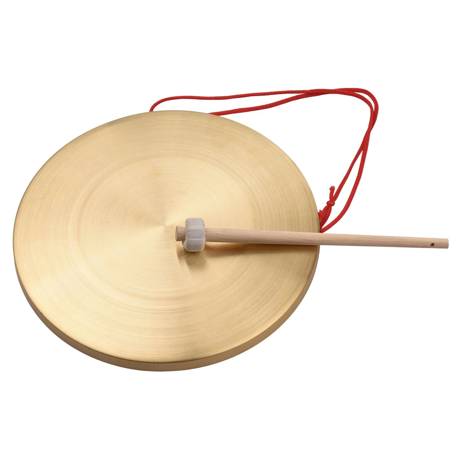 MILISTEN Instruments en Laiton de 15 Cm Cymbales en Cuivre Gong Dopéra avec Baguette Ronde de Marteau de Jeu 
