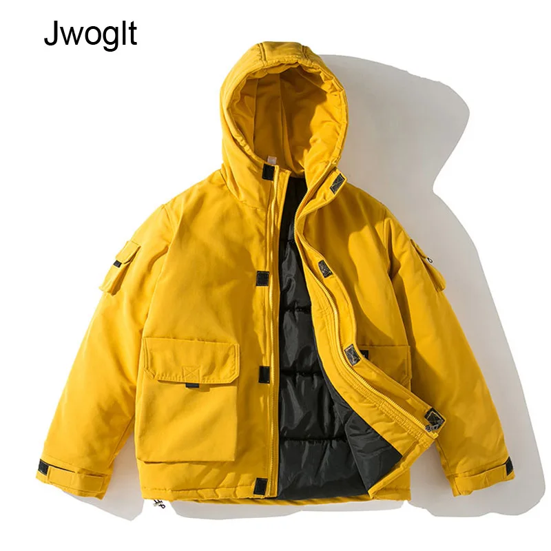 Зимняя мужская куртка с капюшоном, толстая теплая парка, пальто, повседневное, черное, желтое, с буквенным принтом, на молнии, с несколькими карманами, Мужское пальто, s, 4XL, 5XL