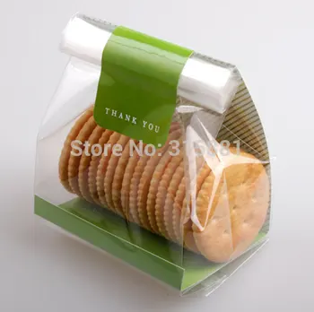 

95 SET of Green cookie tray bag set, bakery bags-Party Favors-cookies Wrapping, 95pcs/lot