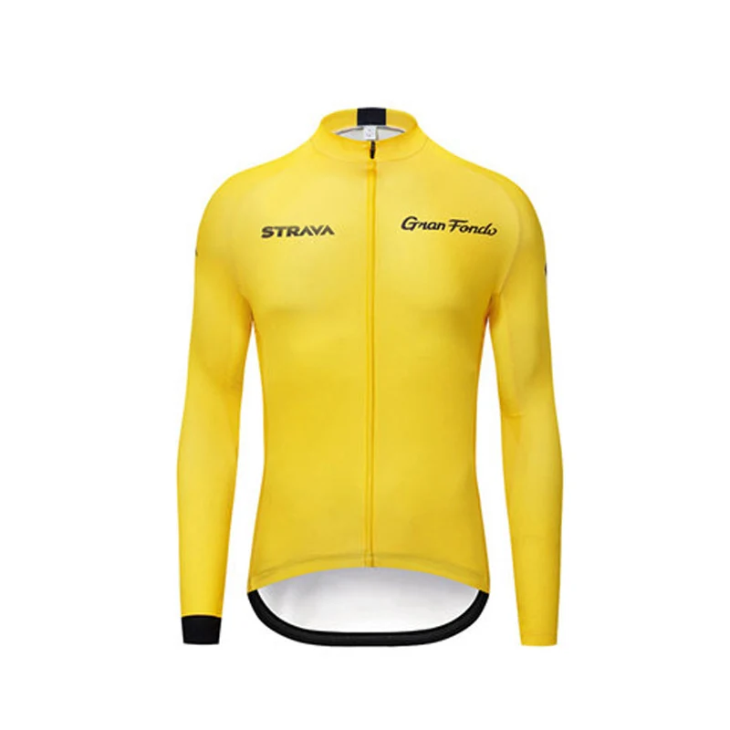 Pro team Men's STRAVA Maillots Ciclismo Long Sleeve Summer Cycling Jersey Shirts MTB Mountain Bike Tops Clothing Triathlon