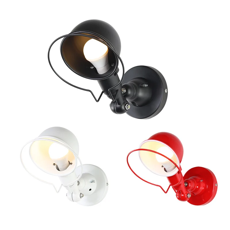 

Nordic Classic adjustable modern industrial Long swing arm black wall lamp sconce vintage E27 lights for Bathroom bedroom foyer