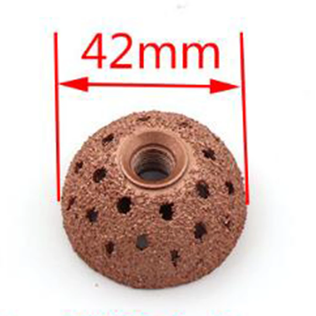 Alloy Tire Repair Grinding Head Coarse Grit Buffing Wheel Repair Tool 42mm