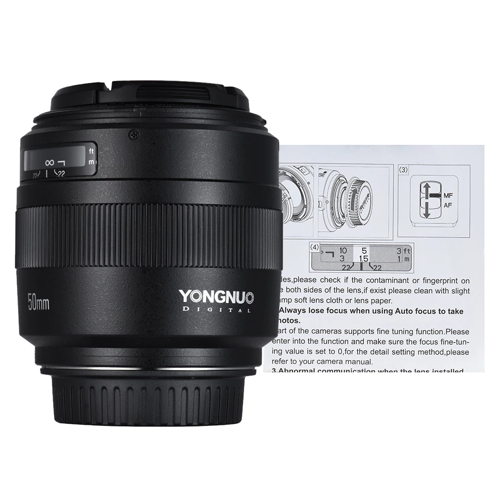 YONGNUO YN50mm объектив F1.4 стандартное фиксированное фокусное расстояние объектив Большая диафрагма Авто фокус объектив для Canon EOS 70D 5D2 5D3 600D DSLR камеры