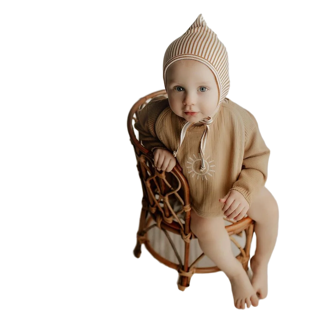 BabyRetroRattanChairNewbornPhotographyPropsBambooBedBasket