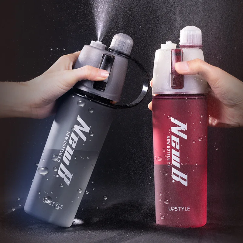 Tritan 600 мл спрей пластиковая бутылка для воды прохладный летний спортивный чайник