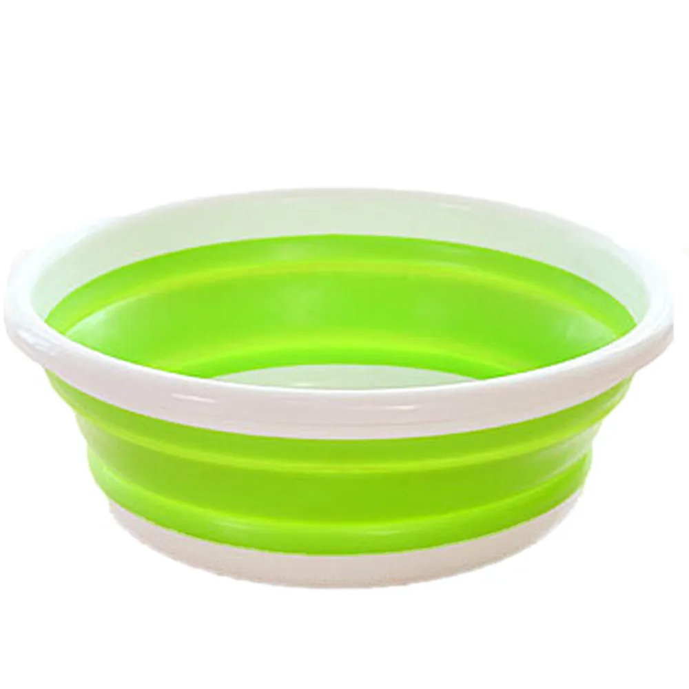 New Creative PP plastic Simple Life Folding Bucket Portable Camping Fishing Car Kitchen bathroom durable Basin Washing Tools