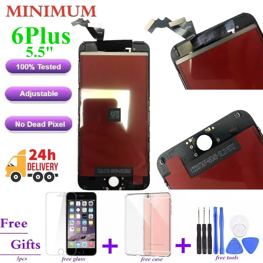 

For iPhone 6 6s Plus LCD Display With 3D Touch Screen Digitizer Assembly No Dead Pixel Replacement Parts For iPhone 6Plus 6sPlus