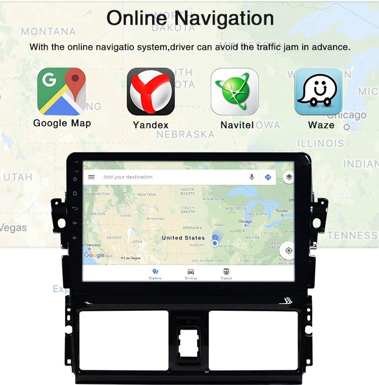 Автомагнитола стерео для VIOS Toyota Авто Радио мультимедийный плеер Android gps навигация Авторадио Bluetooth Зеркало Ссылка радио Para