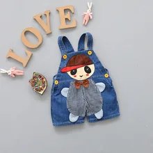 Полосатая красная шляпа, темные круги, ковбойские цельные штаны на подтяжках, летние новые стильные штаны для мальчиков