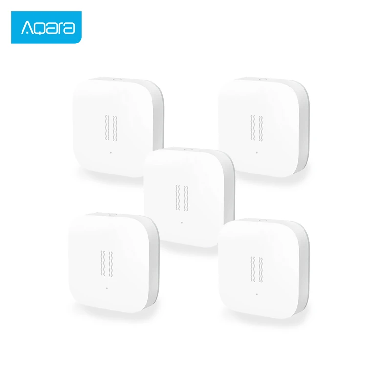 5 PCS Aqara Vibration Sensor and Sleep Sensor Valuables Alarm Monitoring Vibration Shock Built In Gyro For Xiaomi Mi Home App