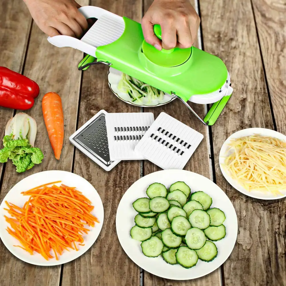 Регулируемые овощерезки измельчитель резак многофункциональный Veg резак с щеткой и Овощечистка для фруктов и овощей инструменты