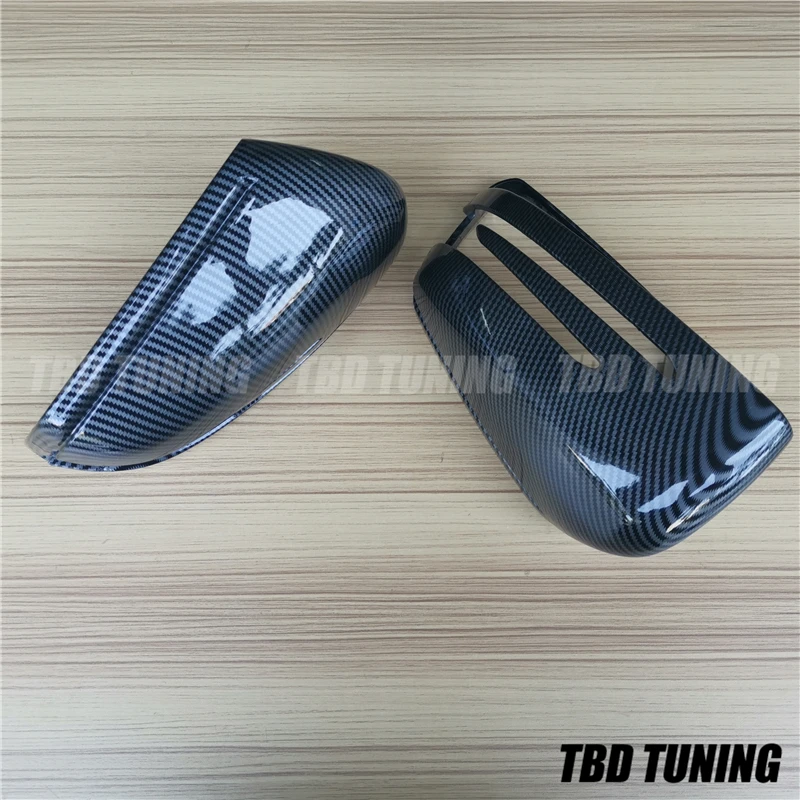 Зеркальная крышка из углеродного волокна для Mercedes W204 W212 W207 W176 W218 A B C E S CLS GLK
