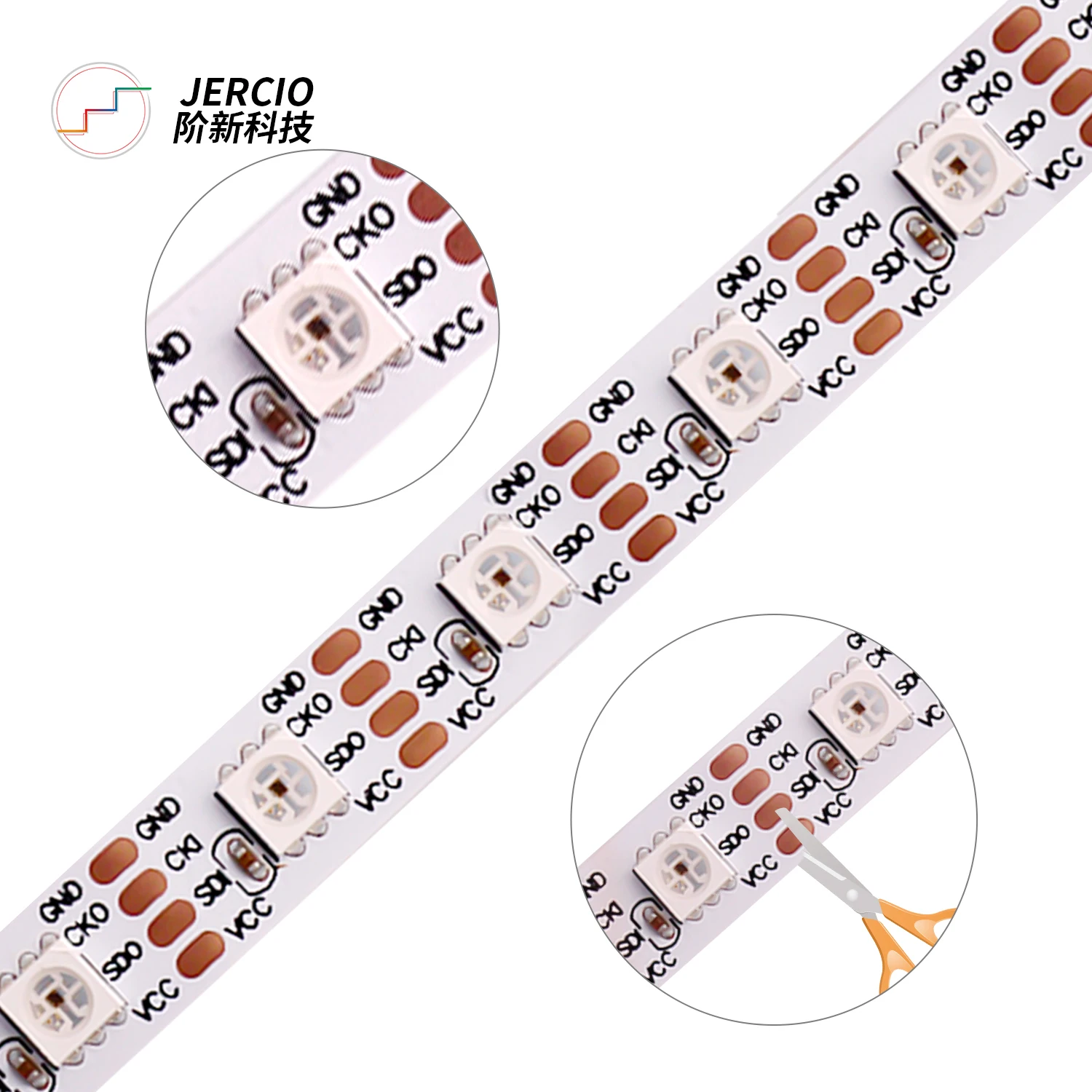 JERCIO SK9822 подобный APA102C 30/60/144 двухсигнальный провод светодиоды/пиксель/м