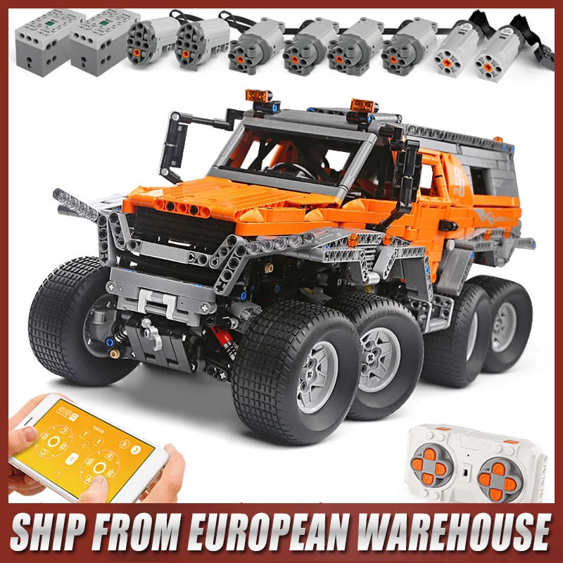 Форма King 13088 совместимая с игрушками 23011 MOC Avtoros Shaman 8x8 Набор внедорожников