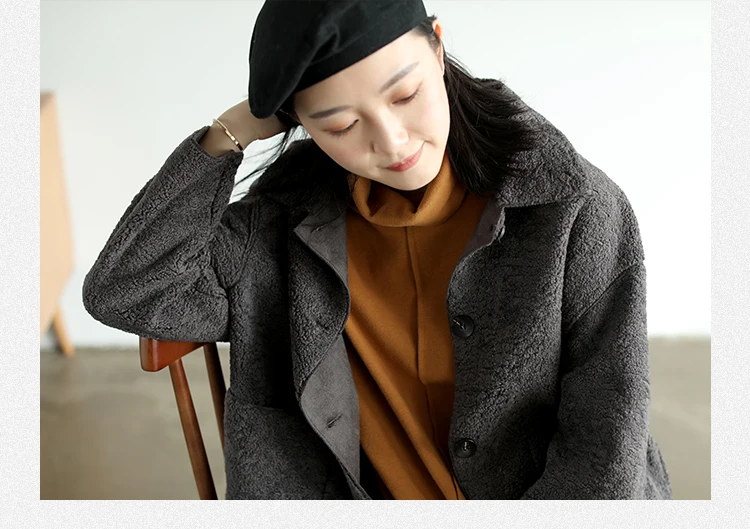 Autumn Winter Jackets Women Fashion Loose Blended Coat New Ladies Cardigan Tops Pocket Long-sleeved Mori Girl Jackets