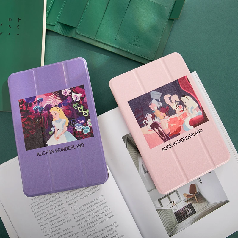 Мультяшный Чехол книжка alice для iPad Pro 9 7 air 10 5 11 12 2 Mini 3 4 2019 чехол планшета нового ipad