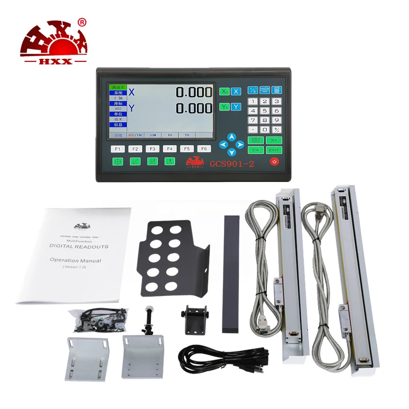 US $188.77 LED digital display linear encoder 2axis DRO GCS9012 lathe test equipment