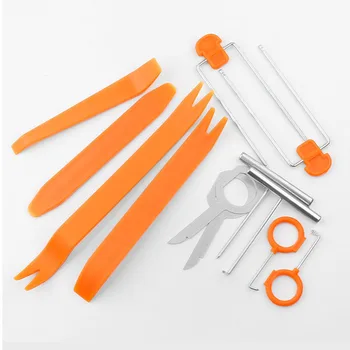 

12 Pcs Kit Door Panel Removal Tools Car Accessories Radio Stereo Install Door Trim Dash Panel Removal Pry Repair Tool