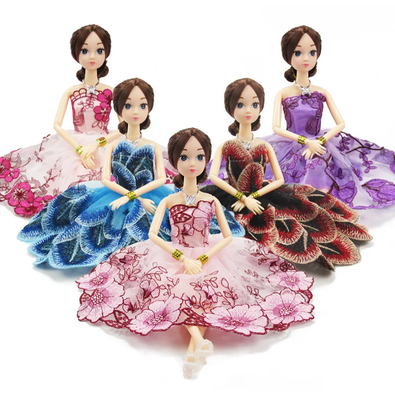 30 см Bjd кукла 11 подвижное шарнирное креативное модное женское свадебное платье