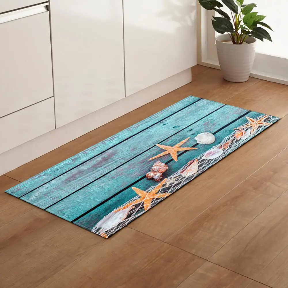 Фланелевый 3D пляжный коврик для кухни с принтом коврик у входной двери гостиная ковер в коридор Нескользящие Коврики для ванной коврики для спальни постельные матрасы