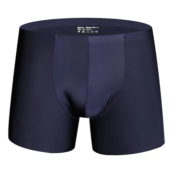 

3PCS Mens Underwear Ice Silk Breathable Boxer Plus Size Casual Soft Skinny Shorts Stretch Underpants For Male 9 Colors XL-3XL