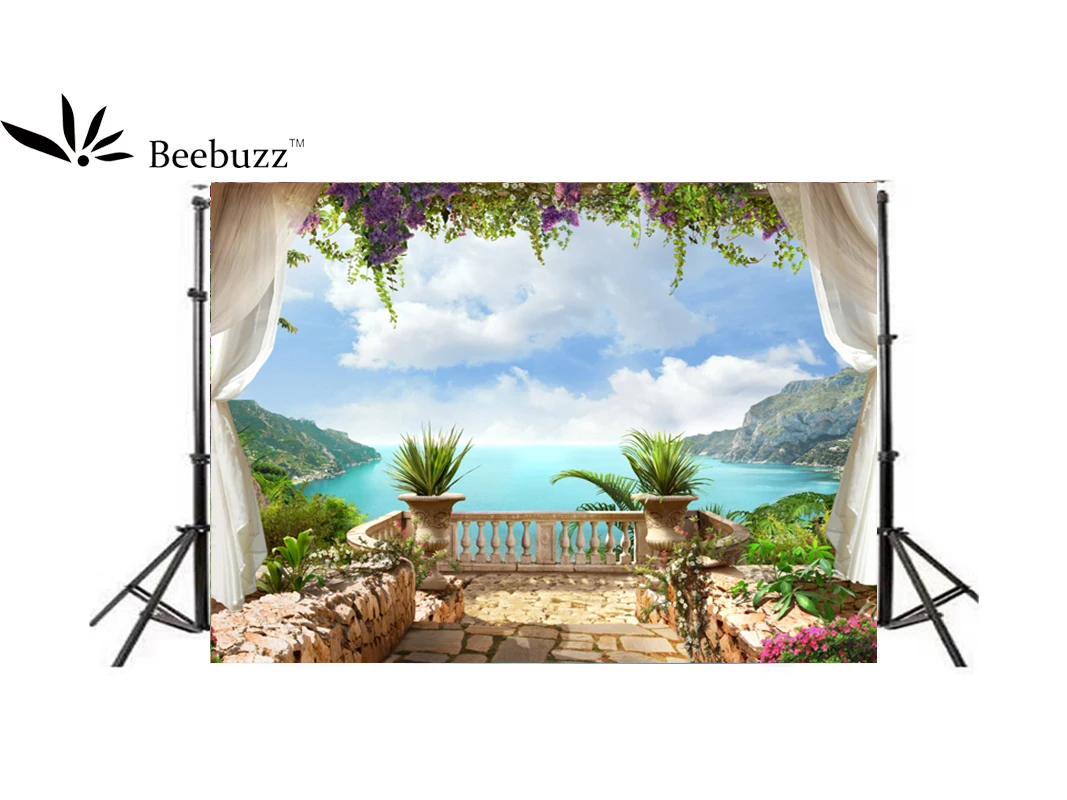 

Beebuzz Photo Background Green Hills, Green Water, Blue Sky And White Clouds backdrop