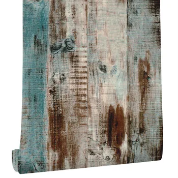 

Waterproof PVC self-adhesive wallpaper retro vertical stripe wood for bedroom living room office kitchen wall papers home decor