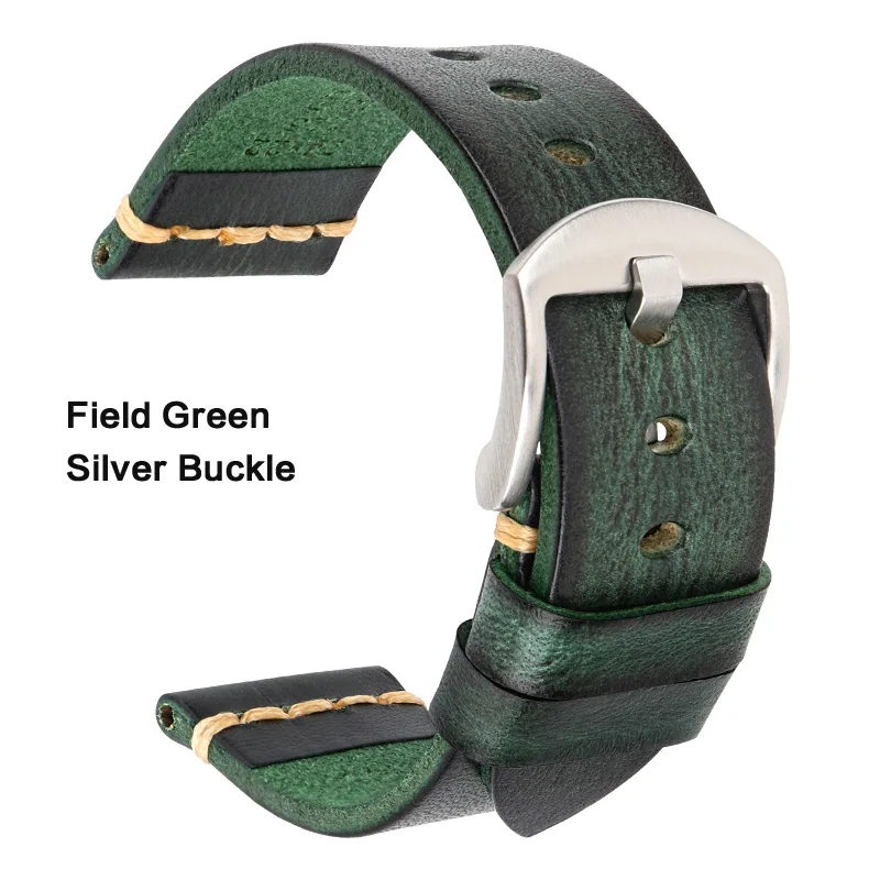 Handmade Vintage Calfskin Leather Watch Strap